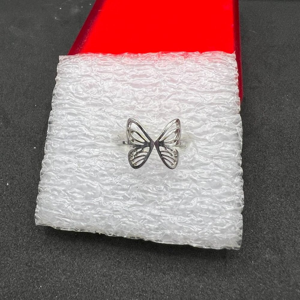 Butterfly Silver Ring - Size 6